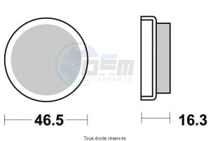 Product image: Vesrah - VD234JL - Brake Pad Vesrah Sinter Metal      VD234JL 