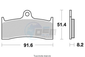 Product image: Vesrah - VD437JL - Brake Pad Vesrah Sinter Metal      VD437JL 