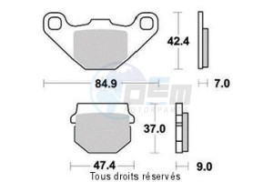 Product image: Sifam - S1087N - Brake Pad Sifam Sinter Metal   S1087N 