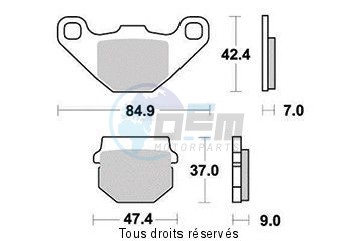 Product image: Sifam - S1087N - Brake Pad Sifam Sinter Metal   S1087N  0