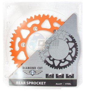 Product image: Esjot - 51-13025-46SO - Chainwheel Alu TT KTM Orange - 420 - 46 Teeth - Made in Germany 