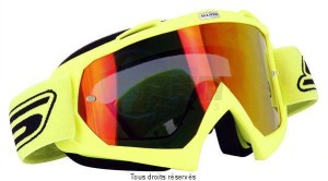 Product image: S-Line - GOGGLECROS25E - Cross Goggles ECO Yellow Fluo Bandeau Yellow Fluo +  Screen Iridium 