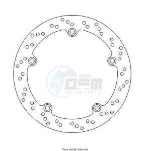 Product image: Sifam - DIS1015 - Brake Disc Bmw Ø276x198x174  Disk Thickness  5mm Mounting holes 5 Ø10,5 