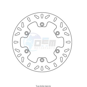 Product image: Sifam - DIS5007 - Brake Disc Piaggio Ø220x120x105  Mounting holes 6xØ6,5 Disk Thickness 4 