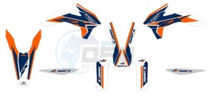 Product image: Swaps - KDLKT11 - Kit Deco Diamond Light - KTM SX - 2015 - Orange 